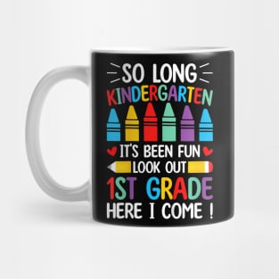 Kids So Long Kindergarten Graduation 1st Grade  2024 Mug